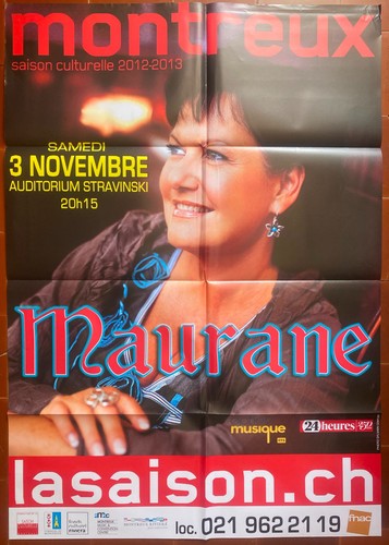 Affiche concert maurane - affiche,