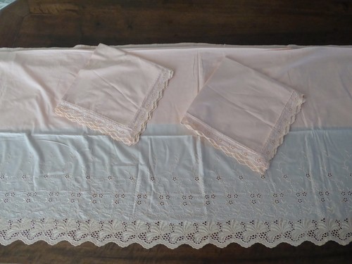 Grand drap deux - deux, taies