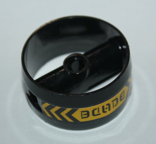 Lego black cylinder - cylinder, 4x4x1