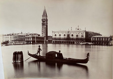 Photo Venise Vue de la Piazzetta Palais des Doges XIXe Albumine A6209