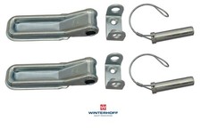 2x Charnière de Mur Bord Pliable Avec Boulons Longueur 174 MM Ø16mm Pkw Remorque