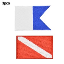 Lot de 3 écussons brodés