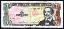 République Dominicaine  1 Peso 1984-88 état B/TB Pick 126 envois groupé possible