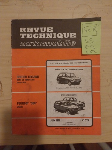 Revue technique peugeot - technique,