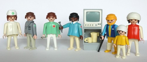 Playmobil vintage hôpital - playmobil,