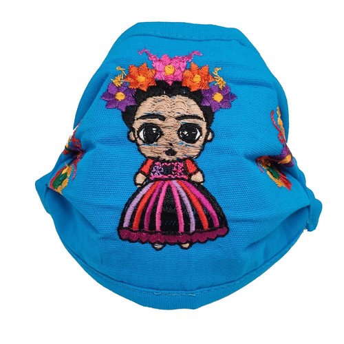Face mask mexican embroidered - face,