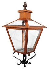 Lanterne ancienne d'extérieur en cuivre