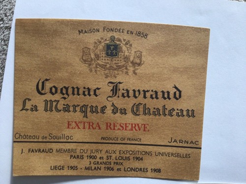 Etiquette cognac favraud - etiquette,