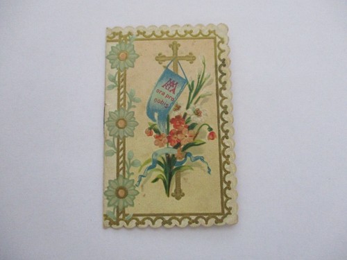 Ancienne image pieuse gaufree - ancienne,