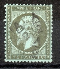 Rare tampons sur Nap n°19, ni clair ni aminci, superbe timbre