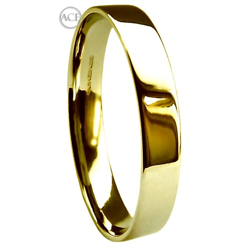 3mm 9ct jaune plat - 9ct, or