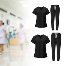 Ensemble De 2 Pièces Pour Femme, Tenue De Travail Pour Infirmière, Pour Salon