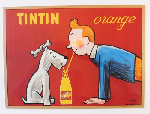 Tintin orange affiche - orange, l'affiche