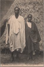 Zoo humain. Exposition coloniale de 1907, le village africain  Carte postale - Z