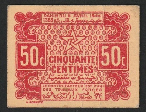 Ww2 centimes maroc 1944 - ww2,, centimes,
