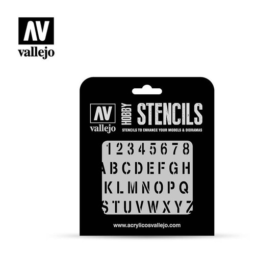 Stencil vallejo let002 - stencil,