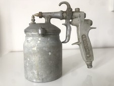 Pistolet à peinture en métal P.V.S. ancien avec godet
