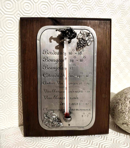 Thermomètre vin support - à,