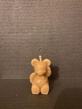 Ourson bougie cire - , d'abeille