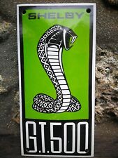 Plaque émaillée FORD MUSTANG GT 500 Enamel Sign no Cobra Gulf Corvette Harley