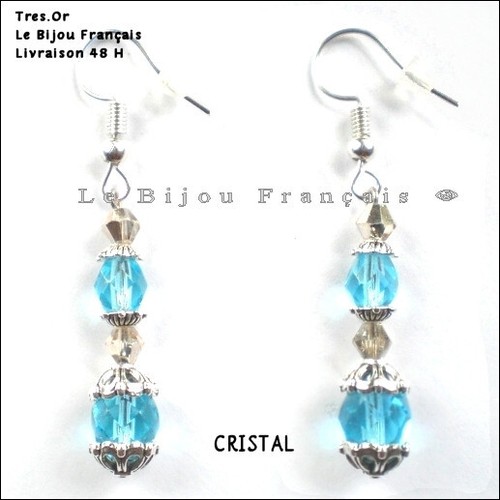 Boucles oreille cristal - boucles,