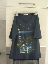 HAUT TEE SHIRT  NEUF MARQUE CHRISTINE LAURE  TAILLE3 FEMME BLEU **