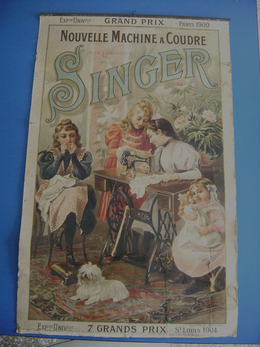 Ancienne affiche machine - machine, a