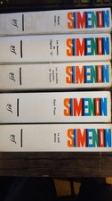 Simenon . maquette de Massin . Collection Complète de 5 Volumes . Gallimard 1964