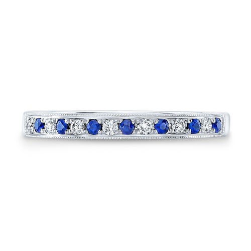 14k blanc diamant saphir - blanc,