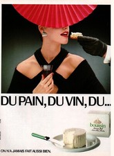 Publicité de presse 1984 Fromage BOURSIN