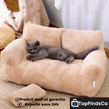 Canapé-lit en peluche pour chats - Confort hiver - Petits et moyens animaux