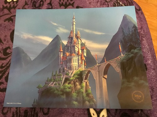 Beast castle lithograph - castle,