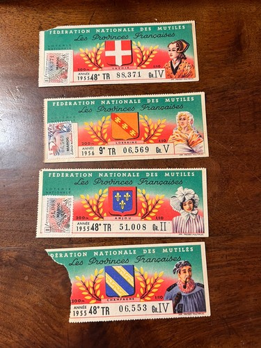 Lot billets loterie - 4,