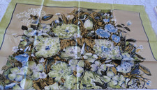 Foulard soie fait main ancien