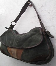 -AUTHENTIQUE  sac à main vintage COCCINELLE  daim TBEG   bag 