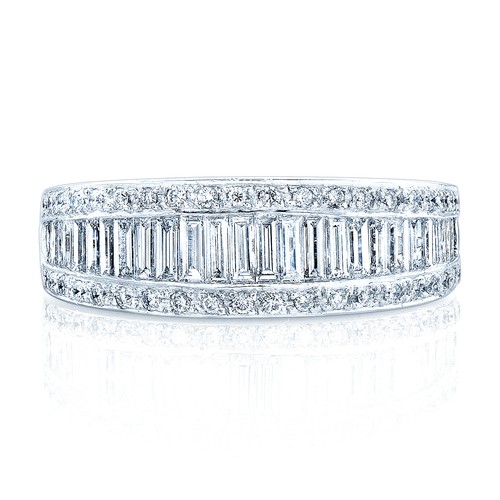 Bague serti canal baguette - serti,