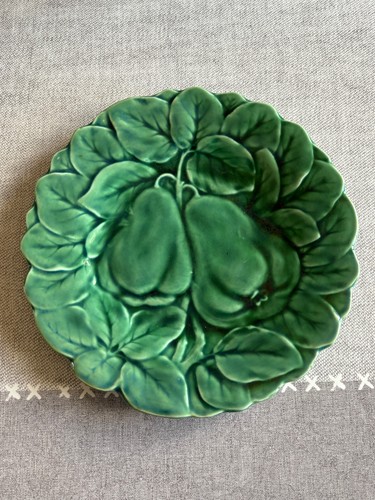 Assiette barbotine majolica - assiette,