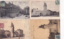 Lot de 4 cartes postales
