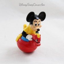 Figurine jouet Mickey DISNEY Gabriel Culbuto Vintage cheval rouge 11 cm (DOU^)