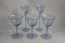 5 Verres cristal améthyste
