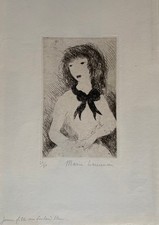 Marie Laurencin Gravure signée, cubisme poétique, féminisé, lyrisme, abstraction
