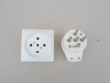 Prise legrand 4 poles 20 A +Fiche legrand 4 poles 20 A PRISE 80X80