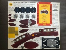 Shell : découpage publicitaire " bolides d'autrefois " offert par Shell 1960