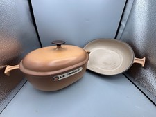 Cocote en fonte + Plat à gratin -  LE CREUSET -Enzo Mari N° 29