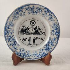 Assiette Parlante Rébus Creil Et Montereau 1849-1867