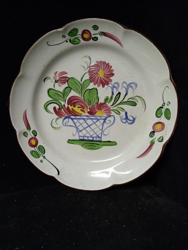 Assiette ancienne faïence - assiette,