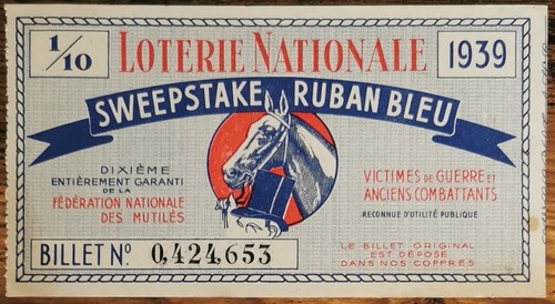 Billet loterie nationale - billet, de