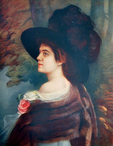 Estampe mlle andrée - mlle, pererol