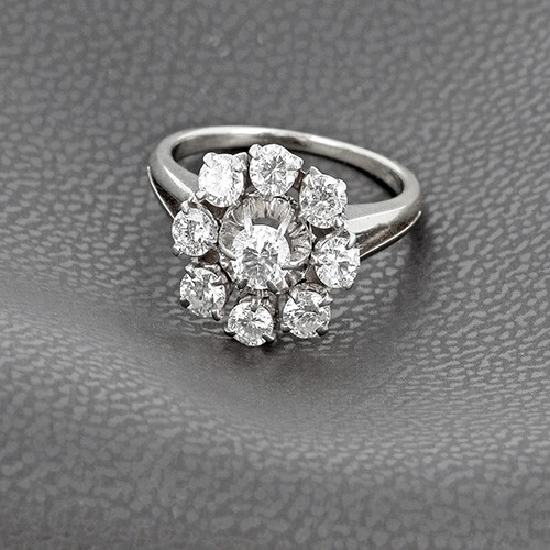Bague marguerite blanc - marguerite,