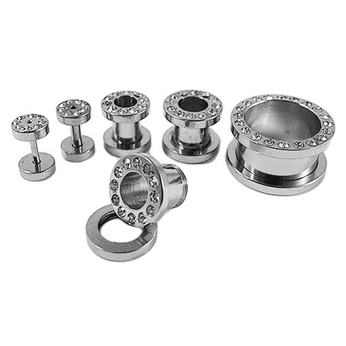Tunnel oreille plug - oreille, inox
